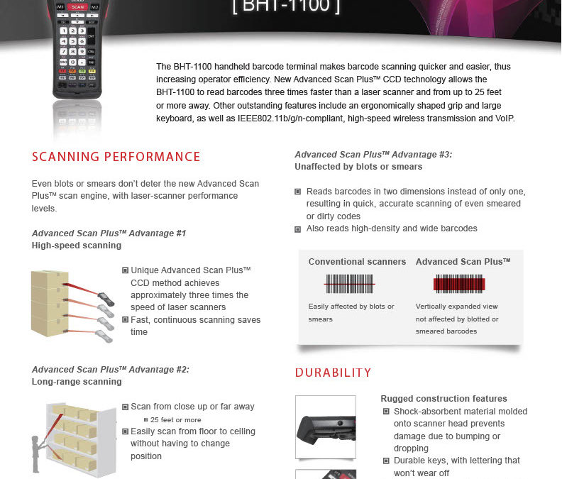 BHT-1100 Product Sheet