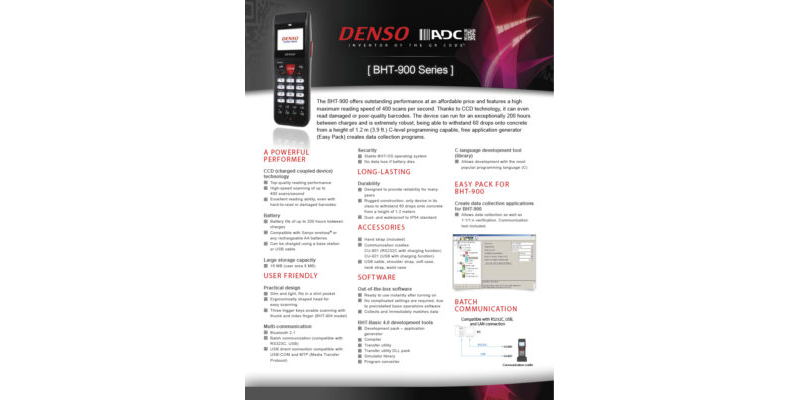 BHT-900 Product Sheet
