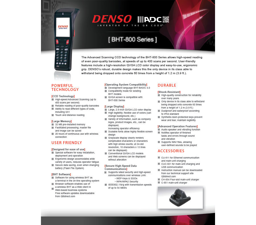 BHT-800 Product Sheet